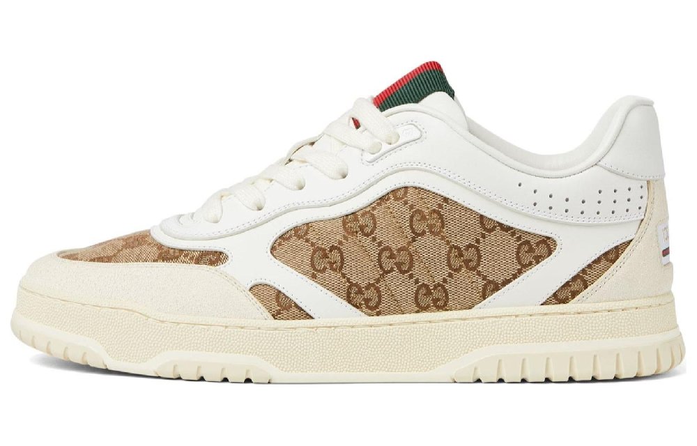 GUCCI Re Web Sneaker 'GG Canvas White Beige'