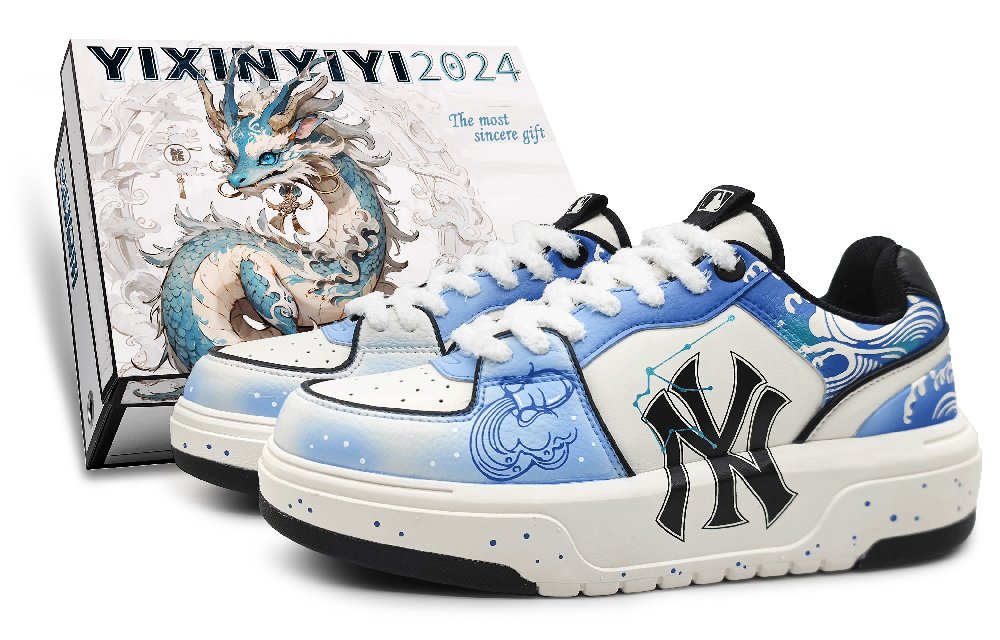 MLB Chunky Liner Low-Top Skateboard Shoes Unisex Blue
