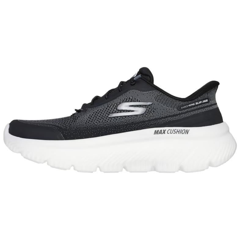 Skechers Women's GO WALK Supportive And Elastic Low Top Casual Shoes Women's Black White