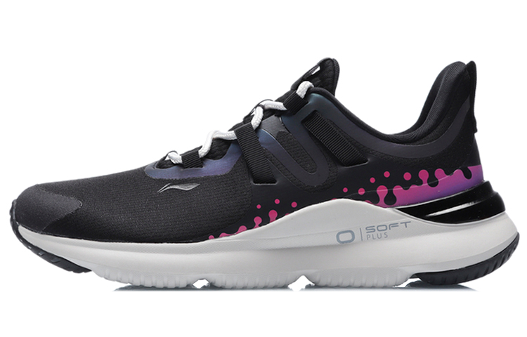 LiNing SOFT PLUS Plus Cushioned Anti-Slip Wear-Resistant Breathable Lightweight Low-Top Casual Shoes Women's