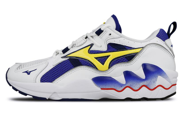 Mizuno Wave Rider White Blue Yellow