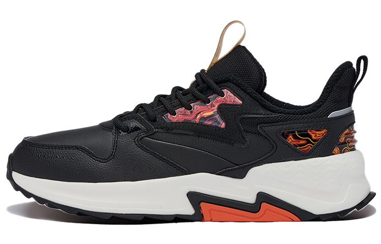 361° Casual Shoes Men's Low top Obsidian Black/Crimson Orange