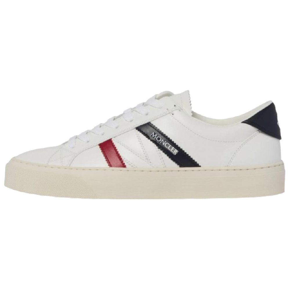 Moncler Monaco Low Top Skateboard Shoes Men's White
