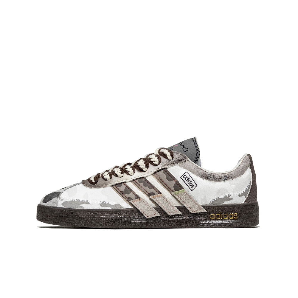 Adidas Neo VL Court 2.0 Skateboard Shoes Unisex Low-Top Brown/White