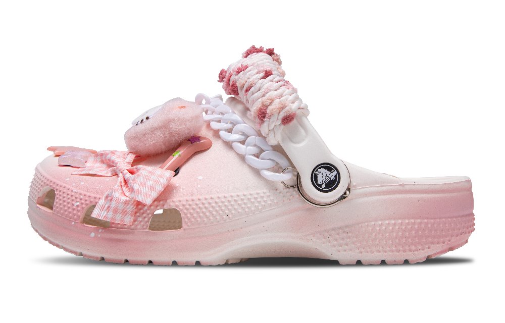 Crocs Classic Clog Kitten Supreme Clogs Unisex Pink White