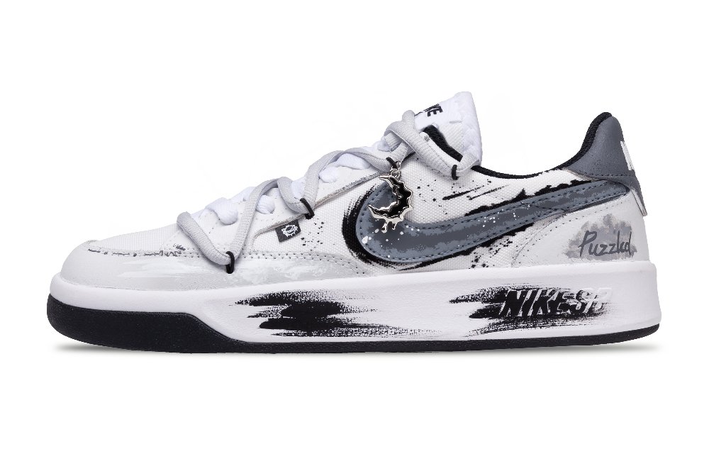 Nike SB Adversary Cloud Mist Misty Slip Resistant Low Top Skateboard Shoes Men's Light Gray