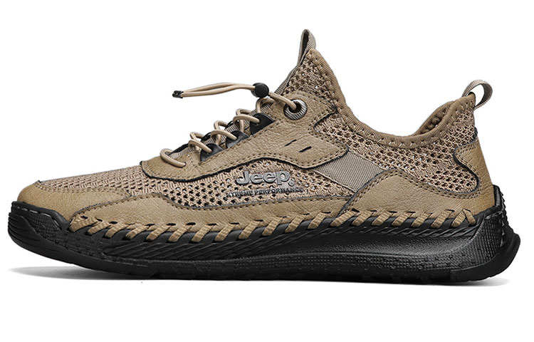 Jeep Abrasion Resistant, Breathable, Lightweight Low Top Casual Shoes Men's Sand