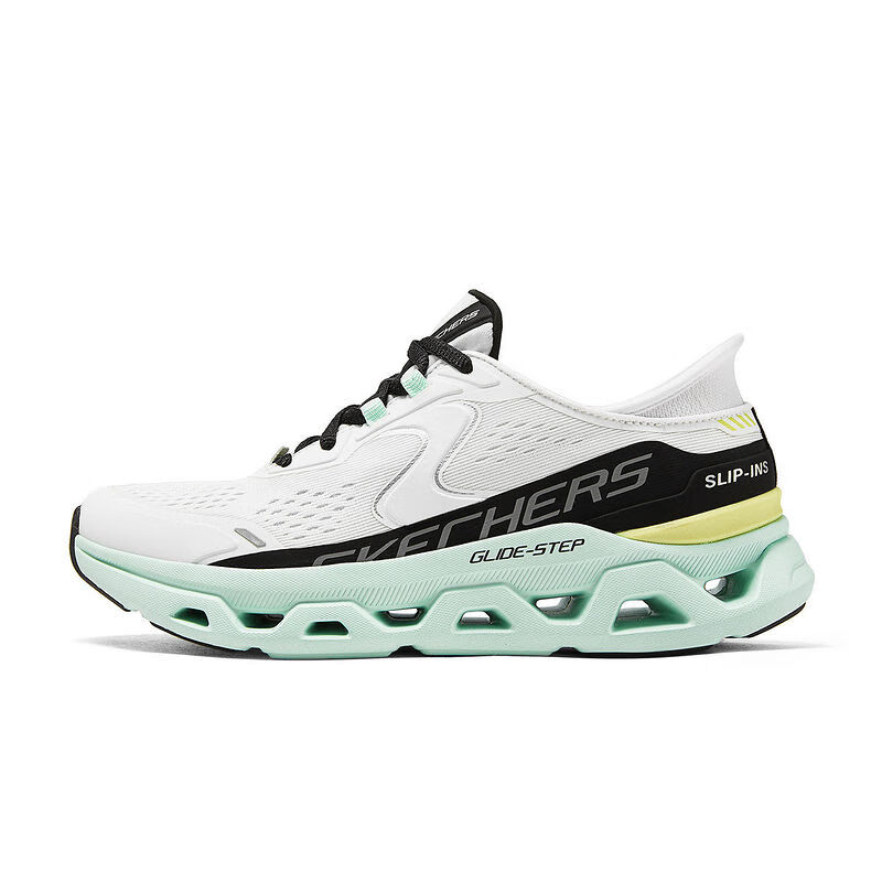 Skechers Slip Ins Durable Breathable Low-Top Training Running Shoes Women's White Black