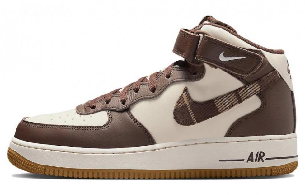 Nike Air Force 1 Mid '07 Brown Plaid