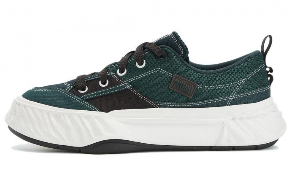 FILA Fosso Anti-Slip Wear-Resistant Low-Top Canvas Shoes Men's Green
