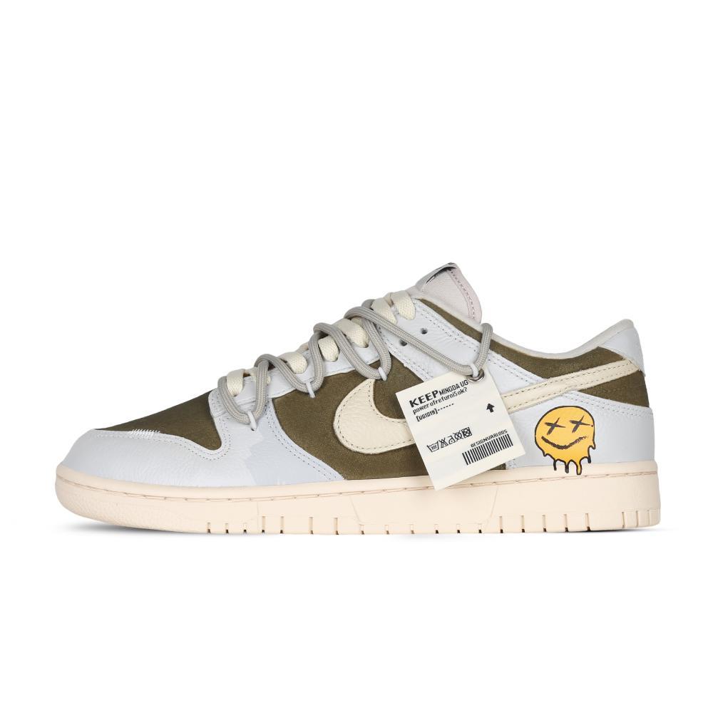 Nike Dunk Back To Street Wear-Resistant Slip-Resistant Low-Top Skateboard Shoes Men's Gray Green