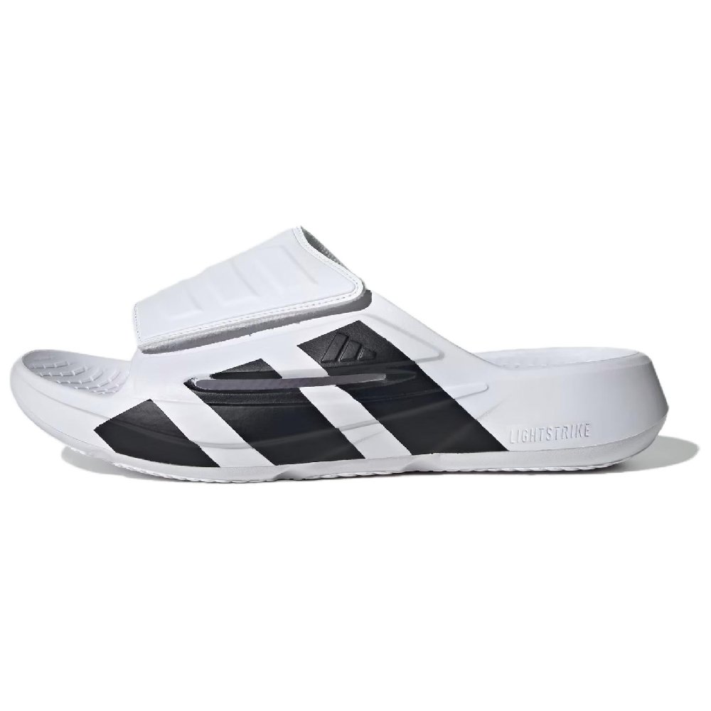 Adidas LIGHTBLAZE Abrasion Resistant Slide Slippers Unisex White Black