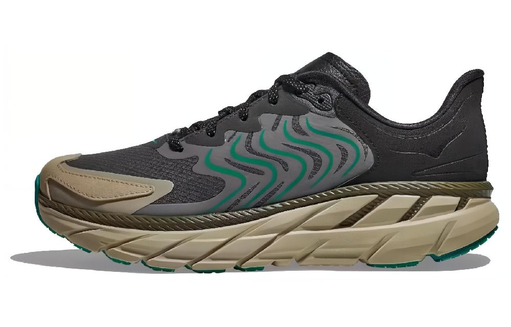 HOKA ONE ONE Clifton LS Durable Breathable Low-Top Running Shoes Men's Black
