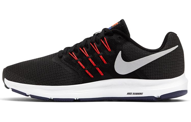 Nike Run Swift Shock Absorption Non Slip Low Tops Sports Black Red 'Black'