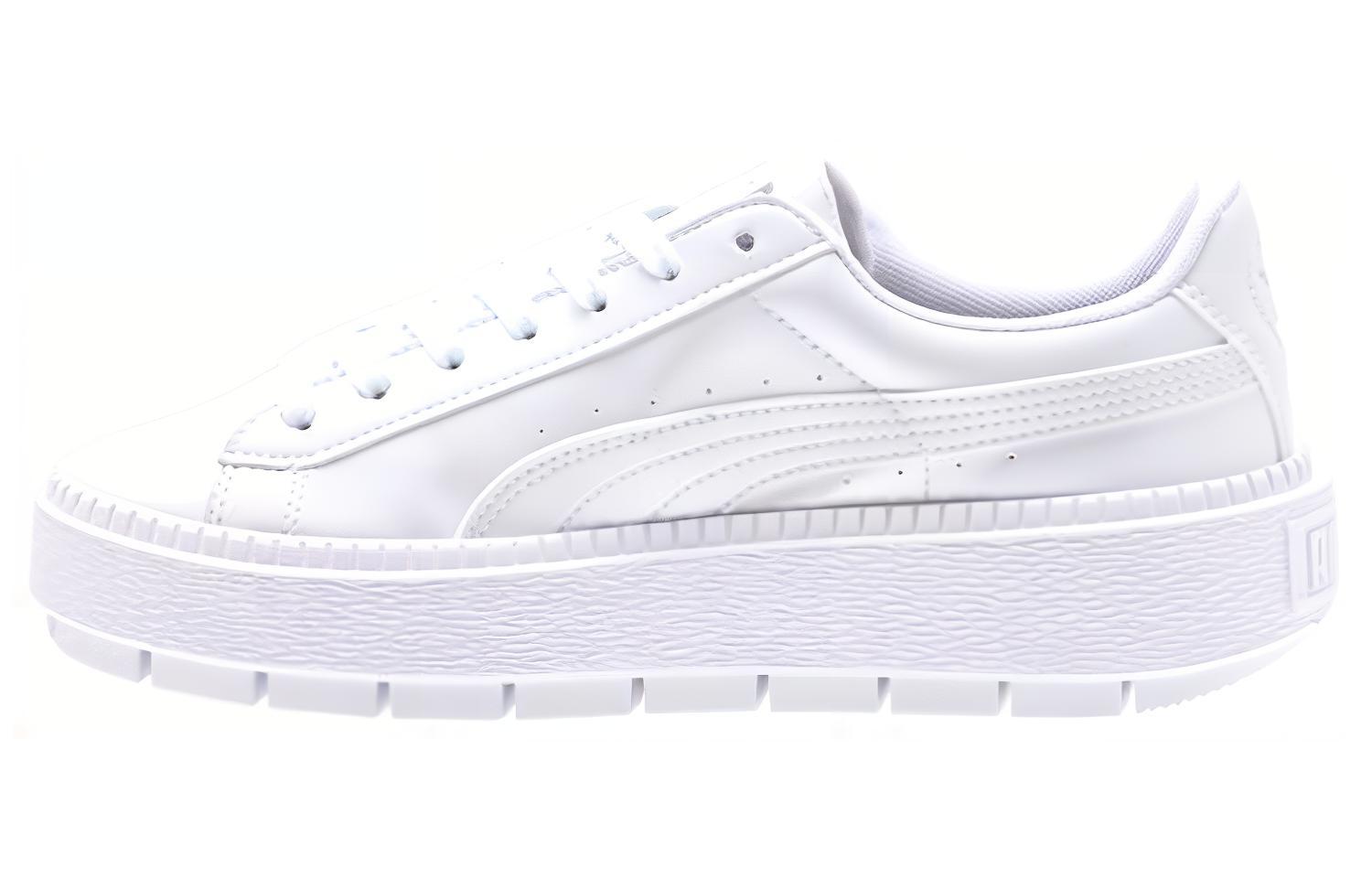 PUMA Suede Platform Trace Shoes White Women's