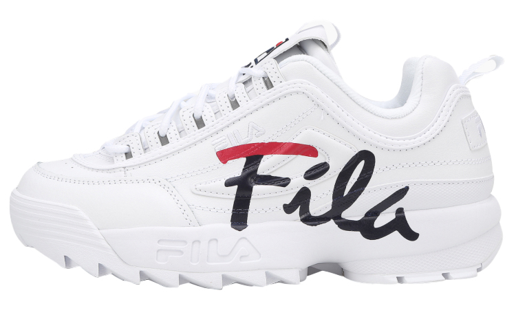 FILA Disruptor 2 Low Top Shoes White/Black/Red
