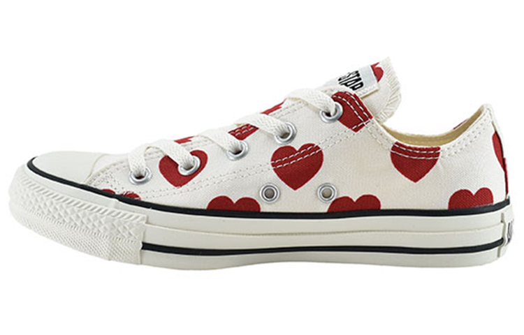 Converse Chuck All Star Fullhearts Ox 'White Red' Women's