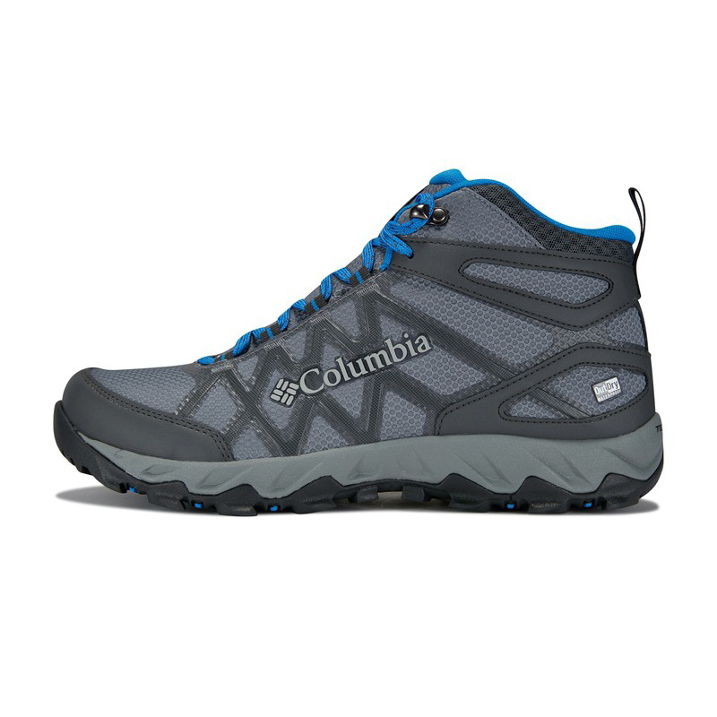 Columbia Slip-Resistant Coverage Mid-Top Trekking Shoes Men's Gray