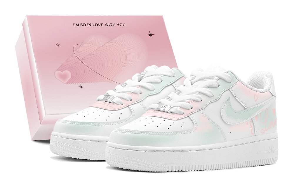 Nike Air Force 1 Skateboard Shoes Women's Low top Pink