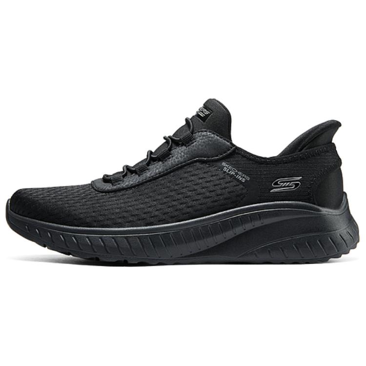 Skechers Bob's Anti-Slip Wear-Resistant Low-Top Casual Running Shoes Women's Black