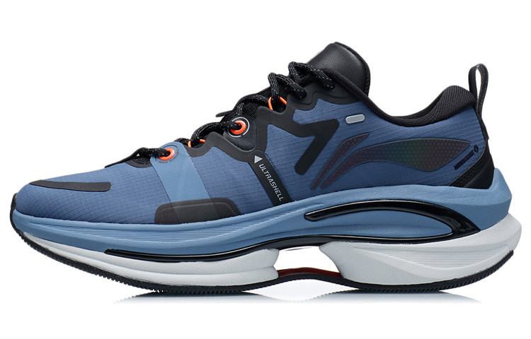 LiNing WuShi 5S 1.0 Cushioning Anti-Slip And Wear-Resistant Support Rebound Low-Top Running Shoes Men's Blue