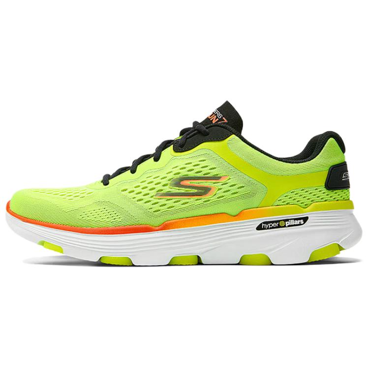 Skechers GO RUN 7.0 Anti-Slip Wear-Resistant Low-Top Casual Running Shoes Men's Bright Yellow