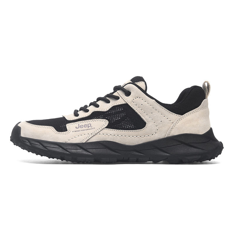 Jeep Cushioning Rebound Wear-Resistant Lightweight Breathable Slip-Resistant Low-Top Outdoor Trekking Shoes Men's Sand