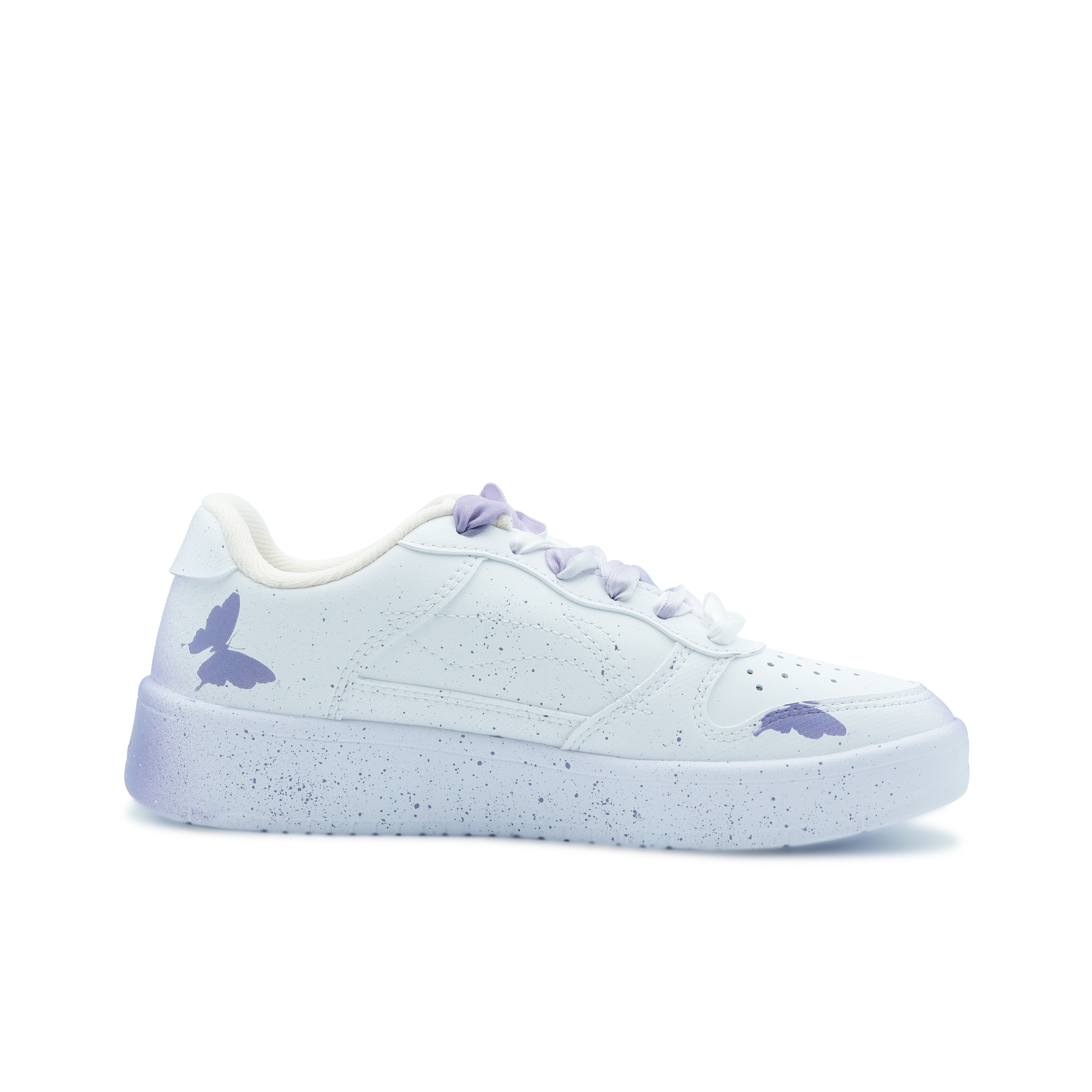 LiNing Pontoon Boats Slip Resistant And Abrasion Resistant Coverage Low Top Skateboard Shoes Women's White Purple купить в интернет-магазине Yoocart с быстрой доставкой по России.