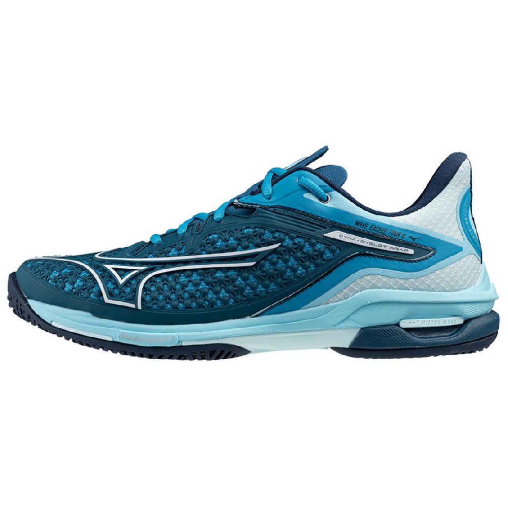 Mizuno Cushioned Anti-Slip Wear-Resistant Moisture-Wicking Low-Top Tennis Shoes Men's Blue