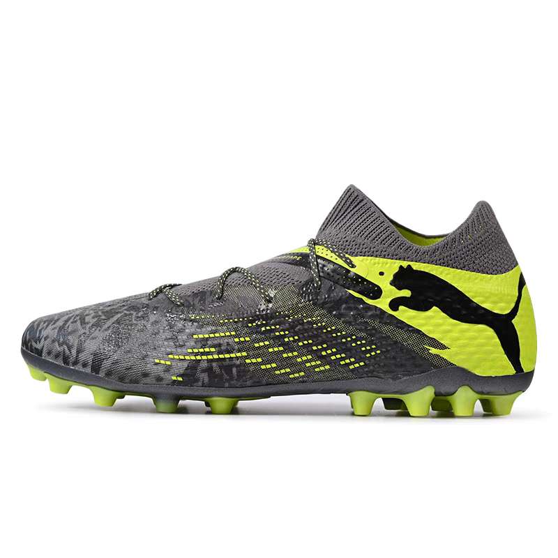 PUMA FUTURE 7 ULTIMATE MG Multi Ground Abrasion Resistant Soccer Shoes Men's Gray Green
