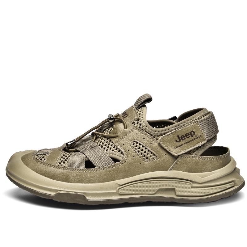 Jeep River Trekking Shoes Men's Khaki