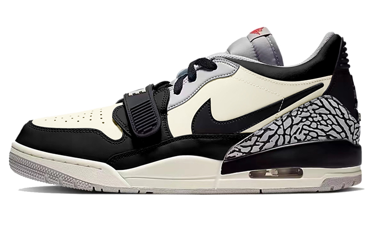 Jordan Legacy 312 Low Low-Top Vintage Basketball Shoes Men's Black Beige