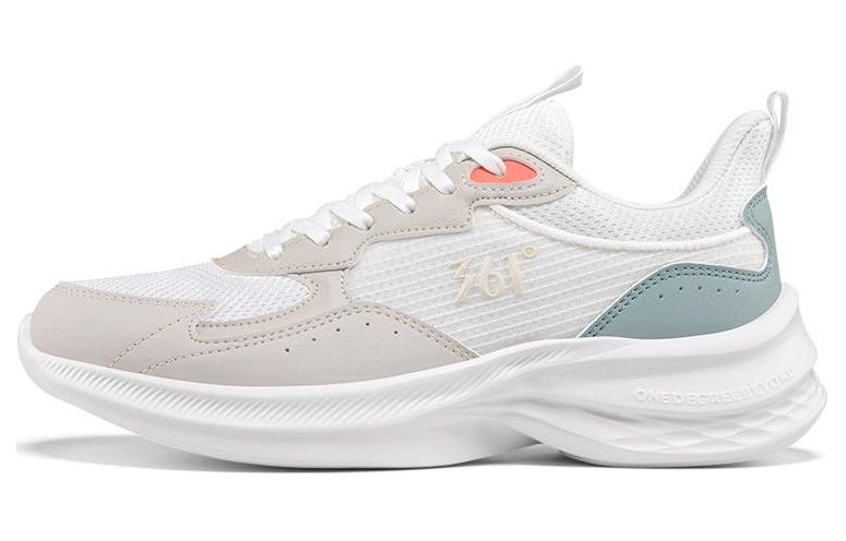 361° Cushioning And Breathable Low Top Running Shoes Women's White
