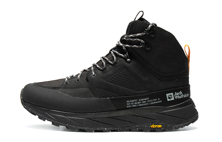 Jack Wolfskin Cushioned Wear-Resistant Breathable High-Top Outdoor Shoes Men's