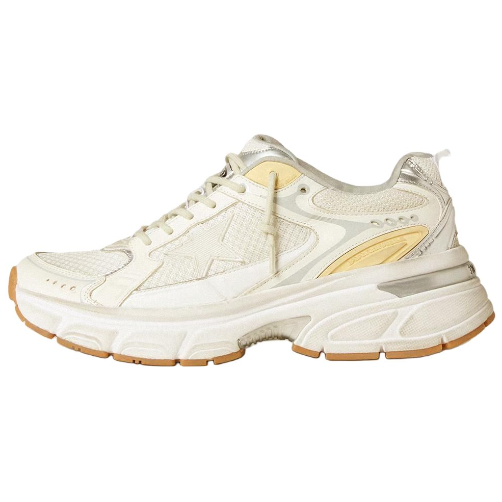 Golden Goose Lightstar Low Top Casual Shoes Women's Pure White