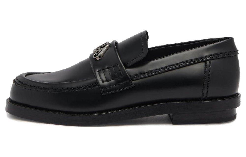 Alexander McQueen Seal Loafer 'Black Gun Metal Women's