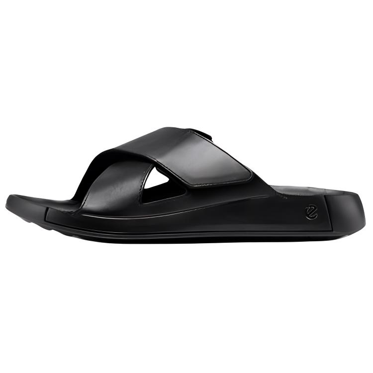 Ecco Comme Collection Abrasion Resistant Slide Slippers Men's Black