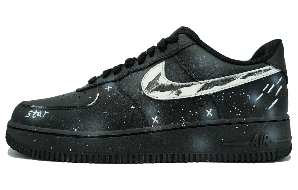 Nike Air Force 1 Anti-Slip Wear-Resistant Low-Top Skateboard Shoes Unisex Black