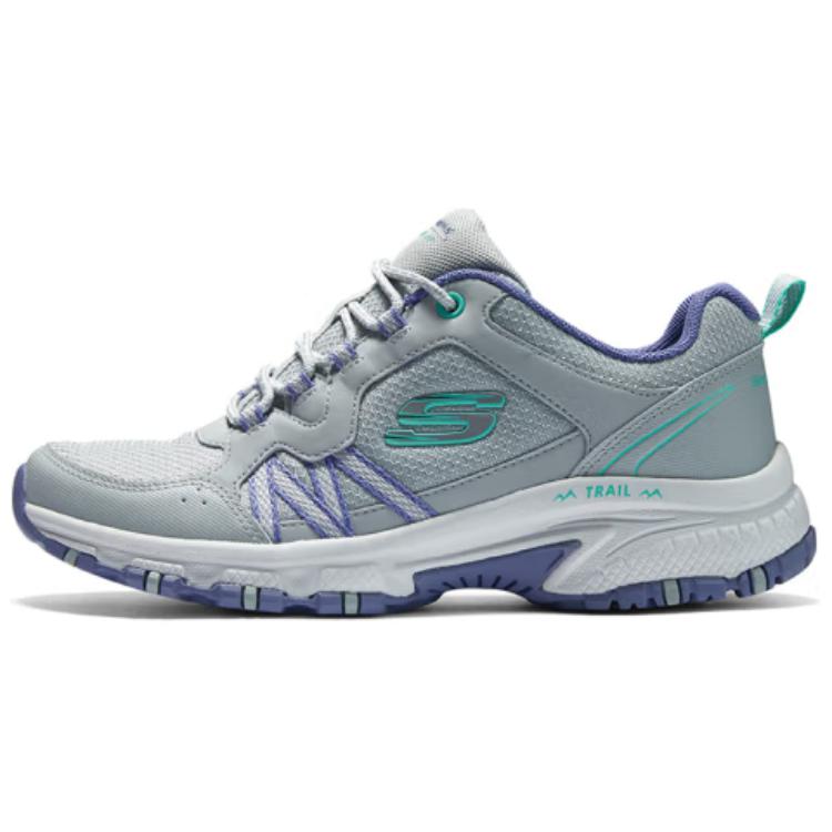 Skechers Hillcrest Moonlit Cushioned Wear-Resistant Breathable Rebound Low-Top Outdoor Shoes Women's Gray Purple