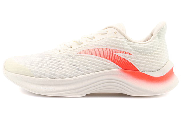 Anta Edge Cushioning, Slip Resistant, Abrasion Resistant, Breathable Low Top Running Shoes Men's Ivory White