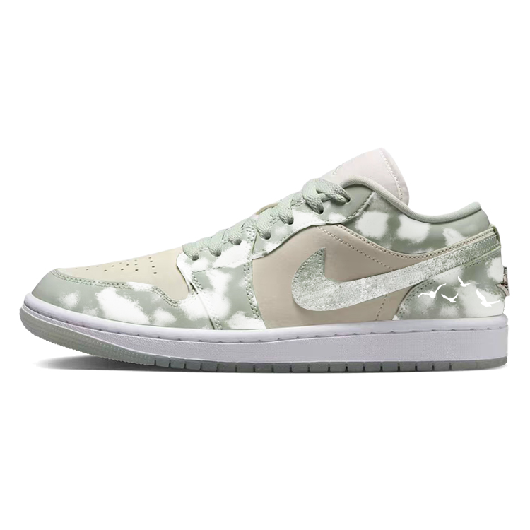 Jordan Air Jordan 1 Low Top Vintage Basketball Shoes Women's Green