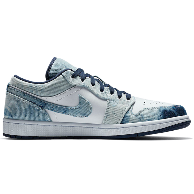 Jordan Air Jordan 1 Vintage Basketball Shoes Men Low Top Blue/White