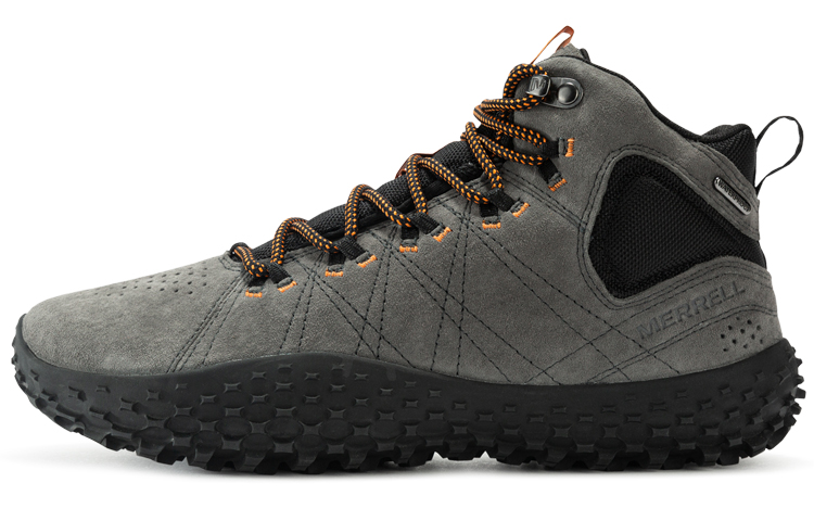 MERRELL Wrapt Anti-Slip Wear-Resistant Breathable Water-Resistant Mid-Top Casual Shoes Men's Gray