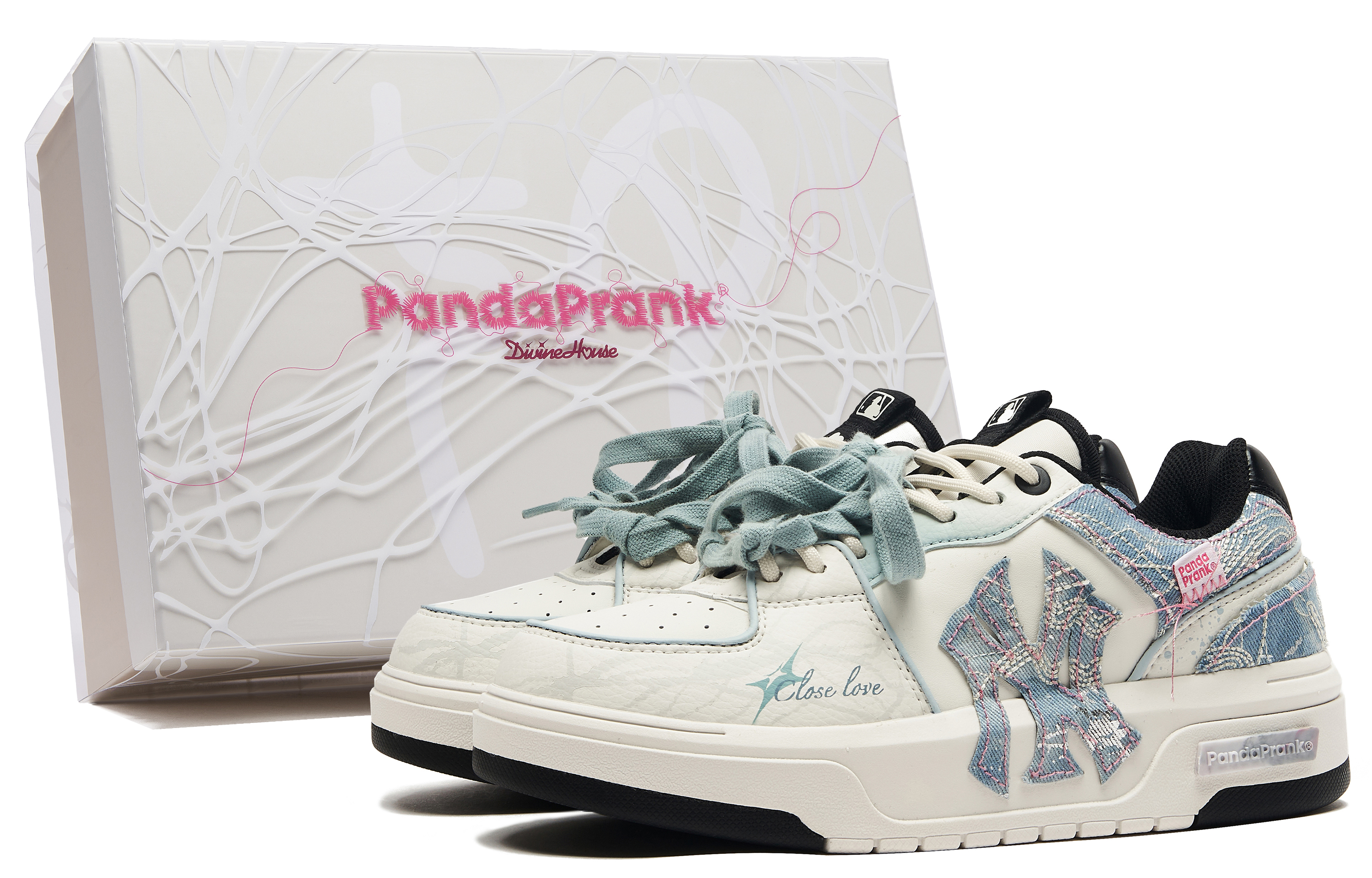 MLB Chunky Liner Skateboard Shoes Unisex Low top White/Blue