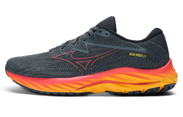Mizuno Wave Rider 27 'Turbulence Cayenne Citrus'