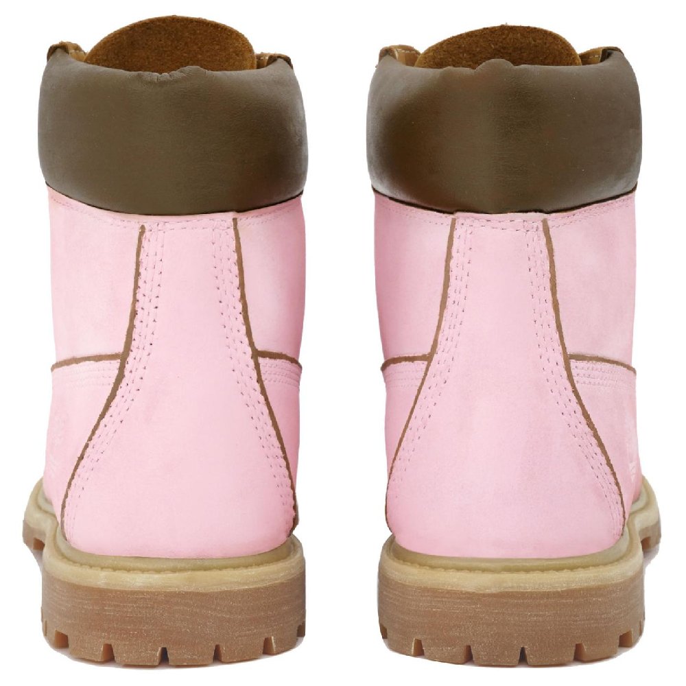 Timberland PREMIUM Thermal Waterproof Short Outdoor Boots Women's Pink Loose Fit