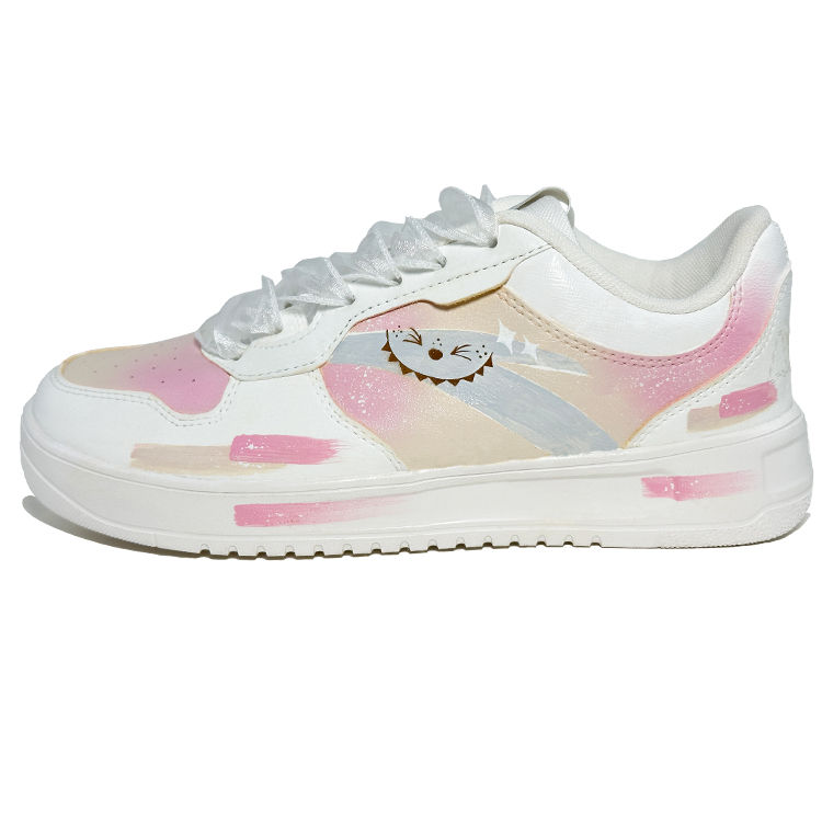 Anta Relaxed Anti Slip Wear Resistant Low Top Skateboard Shoes Women's White Pink купить в интернет-магазине Yoocart с быстрой доставкой по России.