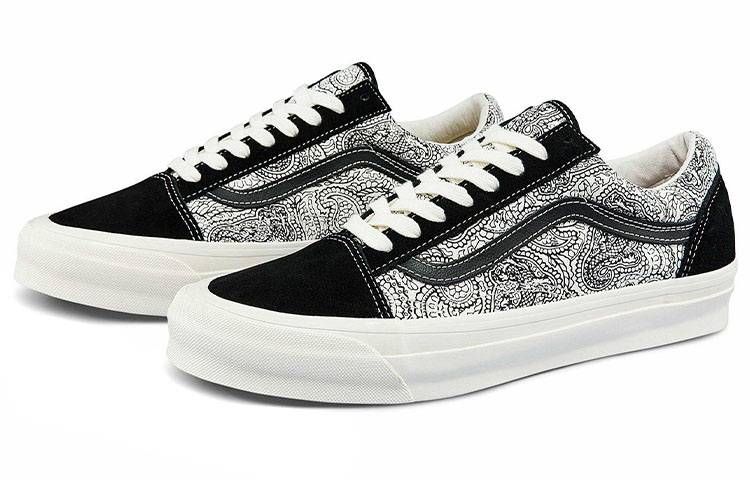 Vans Vault Old Skool Black White Paisley