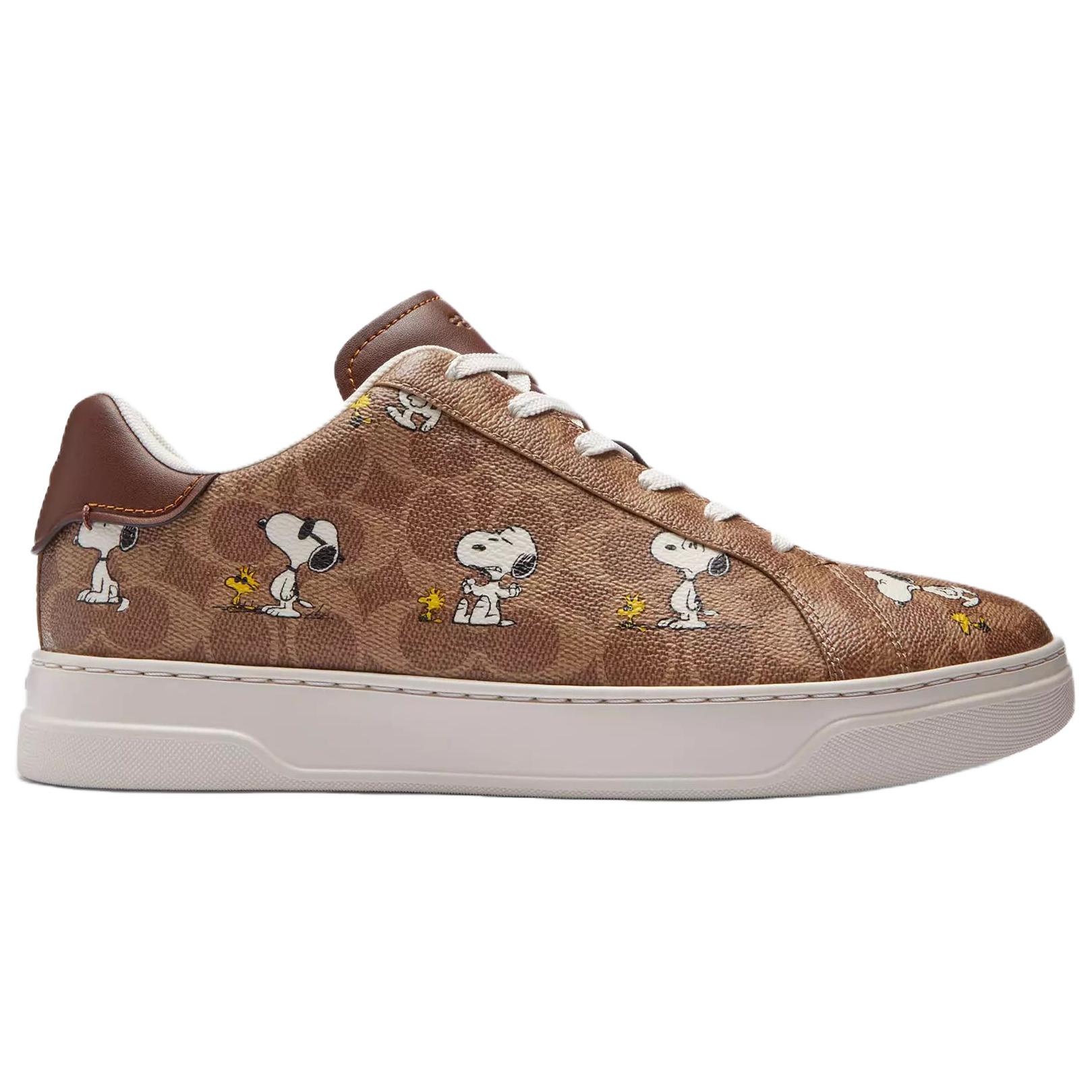 PEANUTS x COACH Low top Skateboard Shoes Men's Brown