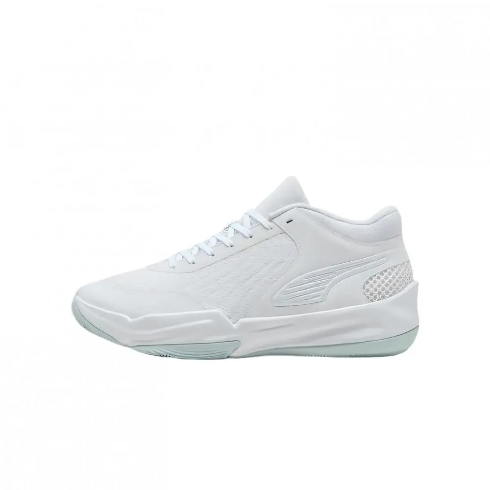 PUMA Court Pro Mid Top Basketball Shoes Unisex White
